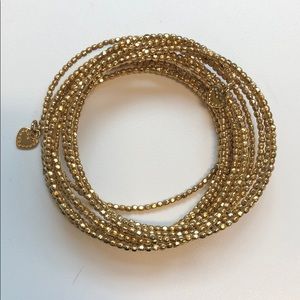 Stella & Dot Jewelry - Stella & Dot gold bead ‘slinky’ wrap bracelet Stella & Dot Jewelry - Stella & Dot gold bead ‘slinky’ wrap bracelet